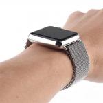 Curea otel inoxidabil Magnetic Strap compatibila cu Apple Watch 1/2/3/4/5/6/SE 42/44mm Silver