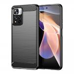 Carcasa Carbon Case compatibila cu Xiaomi Poco X4 NFC, Negru 2 - lerato.ro