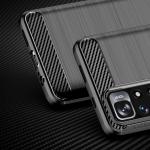 Carcasa Carbon Case compatibila cu Xiaomi Redmi Note 11, Negru 3 - lerato.ro