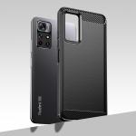 Carcasa Carbon Case compatibila cu Xiaomi Redmi Note 11, Negru 6 - lerato.ro