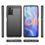 Carcasa Carbon Case compatibila cu Xiaomi Redmi Note 11, Negru 9 - lerato.ro