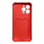 Carcasa Card Armor Case Pouch cu Walltet compatibila cu iPhone 13 Mini, Rosu 3 - lerato.ro