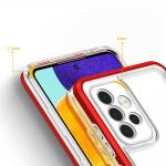 Carcasa Hybrid Armor Clear 3 in 1 compatibila cu Samsung Galaxy A13 5G, Rosu 5 - lerato.ro