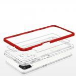 Carcasa Hybrid Armor Clear 3 in 1 compatibila cu Samsung Galaxy A22 4G, Rosu 6 - lerato.ro