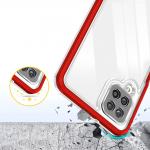 Carcasa Hybrid Armor Clear 3 in 1 compatibila cu Samsung Galaxy A22 4G, Rosu 7 - lerato.ro
