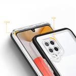 Carcasa Hybrid Armor Clear 3 in 1 compatibila cu Samsung Galaxy A42 5G, Negru 5 - lerato.ro
