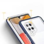 Carcasa Hybrid Armor Clear 3 in 1 compatibila cu Samsung Galaxy A42 5G, Albastru 5 - lerato.ro