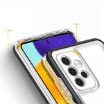 Carcasa Hybrid Armor Clear 3 in 1 compatibila cu Samsung Galaxy A73, Negru 5 - lerato.ro