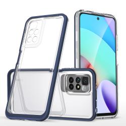Carcasa Hybrid Armor Clear 3 in 1 compatibila cu Xiaomi Redmi 10, Albastru