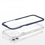 Carcasa Hybrid Armor Clear 3 in 1 compatibila cu iPhone 12, Albastru 6 - lerato.ro