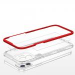 Carcasa Hybrid Armor Clear 3 in 1 compatibila cu iPhone 12, Rosu 6 - lerato.ro