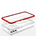 Carcasa Clear 3 in 1 compatibila cu Samsung Galaxy A14 4G / A14 5G Red 5 - lerato.ro