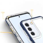 Carcasa Clear 3 in 1 compatibila cu Samsung Galaxy S23 Plus Blue