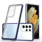 Carcasa Clear 3 in 1 compatibila cu Samsung Galaxy S23 Ultra Blue 2 - lerato.ro