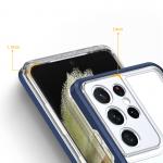 Carcasa Clear 3 in 1 compatibila cu Samsung Galaxy S23 Ultra Blue 5 - lerato.ro