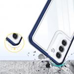 Carcasa Clear 3 in 1 compatibila cu Samsung Galaxy S23 Blue 5 - lerato.ro