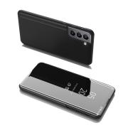 Carcasa Clear View compatibila cu Samsung Galaxy S22 Plus, Negru