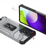 Carcasa Crystal Ring Case Kickstand Tough Rugged compatibila cu Samsung Galaxy A72 4G, Albastru 8 - lerato.ro
