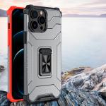 Carcasa Crystal Ring Tough Rugged cu Kickstand compatibila cu iPhone 12 Pro Max, Albastru 9 - lerato.ro