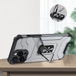 Carcasa Crystal Ring Tough Rugged cu Kickstand compatibila cu iPhone 12 Pro, Negru 6 - lerato.ro