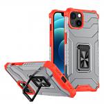 Carcasa Crystal Ring Tough Rugged cu Kickstand compatibila cu iPhone 12 Mini, Rosu 2 - lerato.ro