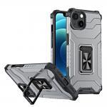 Carcasa Crystal Ring Tough Rugged cu Kickstand compatibila cu iPhone 13 Mini, Negru 2 - lerato.ro