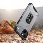 Carcasa Crystal Ring Tough Rugged cu Kickstand compatibila cu iPhone 13 Mini, Negru 5 - lerato.ro