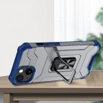 Carcasa Crystal Ring Tough Rugged cu Kickstand compatibila cu iPhone 13 Mini, Albastru 8 - lerato.ro