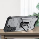 Carcasa Crystal Ring Case Kickstand Tough Rugged compatibila cu Samsung Galaxy S22 Plus, Albastru 3 - lerato.ro