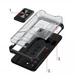 Carcasa Crystal Ring Case Kickstand Tough Rugged compatibila cu Samsung Galaxy S22 Plus, Albastru 8 - lerato.ro