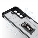 Carcasa Crystal Ring compatibila cu Samsung Galaxy S22, Functie magnetica, Black