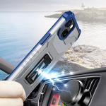 Carcasa Crystal Ring compatibila cu iPhone 13, Functie magnetica, Blue 8 - lerato.ro