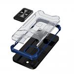 Carcasa Crystal Ring compatibila cu iPhone 13, Functie magnetica, Blue 3 - lerato.ro