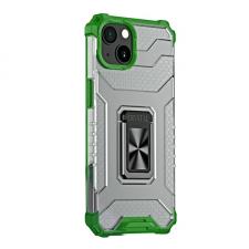 Carcasa Crystal Ring compatibila cu iPhone 13, Functie magnetica, Green