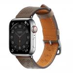 Curea piele Leather Strap compatibila cu Apple Watch 4/5/6/7/8/SE 38/40/41mm Maro inchis 6 - lerato.ro
