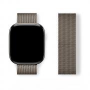 Curea metal Milanese Loop Bracelet compatibila cu Apple Watch 4/5/6/7/8/9/10/SE/Ultra1/2 42/44/45/46/49mm Old Gold