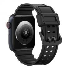 Curea plastic Triple Protection compatibila cu Apple Watch 4/5/6/7/8/SE 38/40/41mm Negru