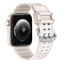 Curea plastic Triple Protection compatibila cu Apple Watch 4/5/6/7/8/SE 38/40/41mm Bej