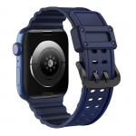 Curea plastic Triple Protection compatibila cu Apple Watch 4/5/6/7/8/SE 38/40/41mm Bleumarin 2 - lerato.ro