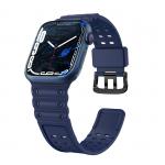 Curea plastic Triple Protection compatibila cu Apple Watch 4/5/6/7/8/SE 38/40/41mm Bleumarin 6 - lerato.ro