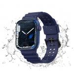 Curea plastic Triple Protection compatibila cu Apple Watch 4/5/6/7/8/SE 38/40/41mm Bleumarin 5 - lerato.ro
