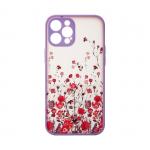 Carcasa Design Case compatibila cu iPhone 13 Pro Max Floral Purple 2 - lerato.ro