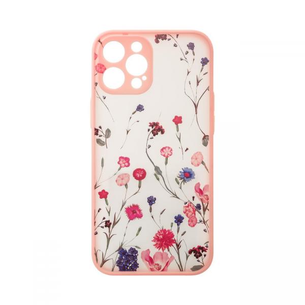 Carcasa Design Case compatibila cu iPhone 13 Pro Floral Pink 1 - lerato.ro