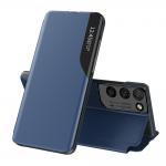 Husa Eco Leather View compatibila cu Samsung Galaxy S21 Ultra Blue