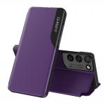 Husa Eco Leather View compatibila cu Samsung Galaxy S21 Ultra Purple 3 - lerato.ro