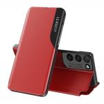 Husa Eco Leather View compatibila cu Samsung Galaxy S21 Ultra Red 4 - lerato.ro