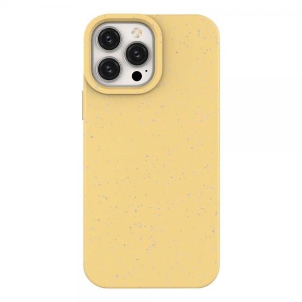 Carcasa biodegradabila Eco Shell compatibila cu iPhone 13 Yellow