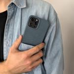 Carcasa biodegradabila Eco Shell compatibila cu iPhone 14 Pro Max Navy Blue 3 - lerato.ro