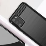 Carcasa Flexible Carbon compatibila cu Samsung Galaxy A02s Black