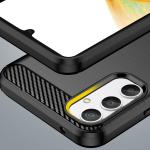 Carcasa Flexible Carbon compatibila cu Samsung Galaxy A34 5G Black 3 - lerato.ro
